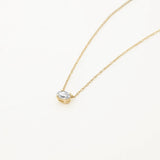 0.23 CT Oval Lab-Grown Diamond Solitaire Necklace