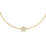 0.220 TCW Round Shaped Lab-Grown Diamond Clover Bracelet