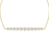 1.90 TCW Round Shaped Lab-Grown Diamond Bar Bracelet