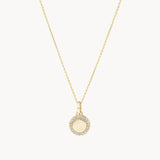 0.14 TCW Round Lab-Grown Diamond Engravable Necklace