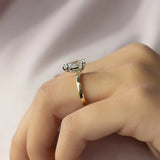 2 CT Pear Cut Solitaire Lab-Grown Diamond Engagement Ring