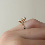 2 CT Pear Cut Solitaire Lab-Grown Diamond Engagement Ring