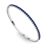 6 TCW Round Shaped September-Sapphire Gemstone Bracelet