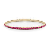 6 TCW Round Shaped July-Ruby Gemstone Bracelet