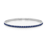 6 TCW Round Shaped September-Sapphire Gemstone Bracelet