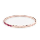 6 TCW Round Shaped July-Ruby Gemstone Bracelet