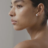 June-Pearl Birthstone Stud Earrings