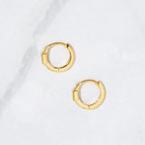 0.5 TCW Baquette & Round July-Ruby Birthstone Hoop Earrings