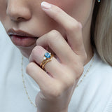 Curved V Shaped Wedding Band