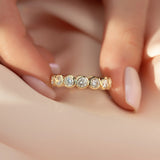 3.5 TCW Round Lab-Grown Diamond Bezel Full Eternity Wedding Band