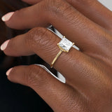 2 CT Princess Cut Solitaire Lab-Grown Diamond Engagement Ring