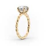 2 CT Asscher Cut Twisted Shank Lab-Grown Diamond Engagement Ring