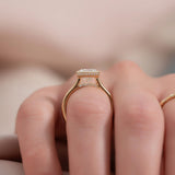 2 CT Princess Cut Bezel Lab-Grown Diamond Engagement Ring