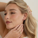 0.5 TCW Round March-Aquamarine Birthstone Floral Stud Earrings