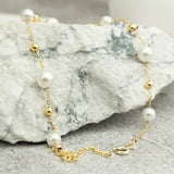June-Pearl Birthstone Dainty Bracelet