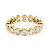 1.5 TCW Round Lab-Grown Diamond Bezel Full Eternity Wedding Band