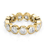 3.5 TCW Round Lab-Grown Diamond Bezel Full Eternity Wedding Band