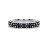 1.25 TCW Round Shaped September-Sapphire Birthstone Wedding Band