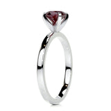 0.8 CT Round Cut Solitaire July-Ruby Birthstone Engagement Ring