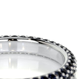 1.25 TCW Round Shaped September-Sapphire Birthstone Wedding Band