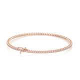 1 TCW Round Shaped Lab-Grown Diamond Tennis Bracelet