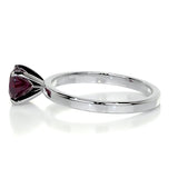 0.8 CT Round Cut Solitaire July-Ruby Birthstone Engagement Ring
