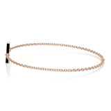 0.3 TCW Round Shaped Lab-Grown Diamond Initial Bracelet