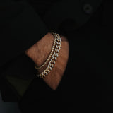 1.2 TCW Round Lab Grown Diamond Cuban Chained Bracelet