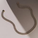 3 TCW Round Lab Grown Diamond Cuban Necklace