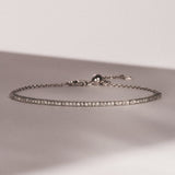 2 TCW Round Lab Grown Diamond Tennis Bracelet