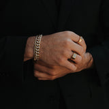 1.2 TCW Round Lab Grown Diamond Cuban Chained Bracelet