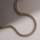 1.2 TCW Round Lab-Grown Diamond Cuban Necklace