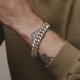 3.5 TCW Round Lab Grown Diamond Cuban Chained Bracelet