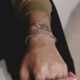 0.85 TCW Round Lab Grown Diamond Cuban Chained Bracelet