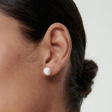 June-Pearl Birthstone Stud Earrings