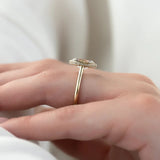 2 CT Oval Cut Bezel Lab-Grown Diamond Engagement Ring