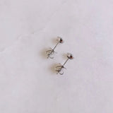 0.27 TCW Round September-Sapphire Birthstone Halo Studs Earrings