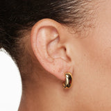 1.2 TCW Marquise January-Garnet Birthstone Hoop Earrings
