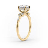 2 CT Asscher Cut Hidden Halo & Pave Lab-Grown Diamond Engagement Ring