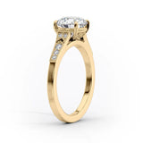 2 CT Asscher Cut Vintage Pave Lab-Grown Diamond Engagement Ring