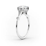 2 CT Princess Cut Vintage Pave Lab-Grown Diamond Engagement Ring