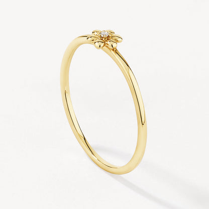 0.008 CT Round Cut Lab-Grown Diamond Floral Wedding Band