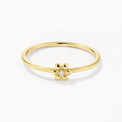 0.008 CT Round Cut Lab-Grown Diamond Floral Wedding Band